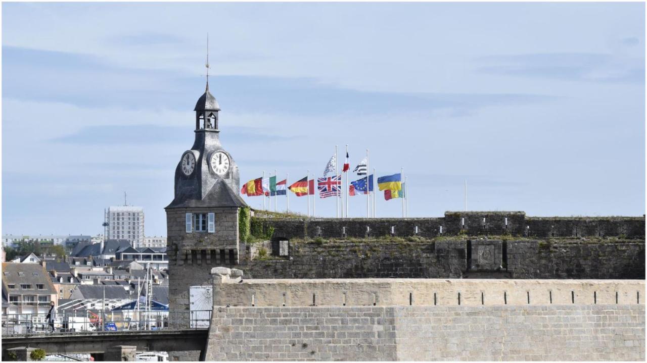 Appartement T3 De 74M2 Tres Lumineux Vue Panoramique Mer Et Plages Concarneau Exterior foto